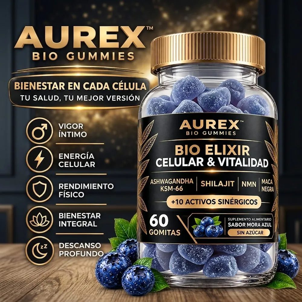 AUREX Bio Gummies Bio Elixir Celular y Vitalidad